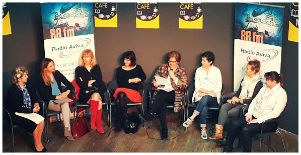 12 mars 2016. Emission radio AVIVA, en direct du Gazette café à Montpellier, parcours de femmes.