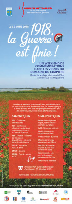 3 juin 2018. Villeneuve-les Maguelone, « Dans les vignes du Chapitre » route des plages, messe en plein air à 9h30, suivie du défilé au Monument aux Morts, pique-nique, concert…