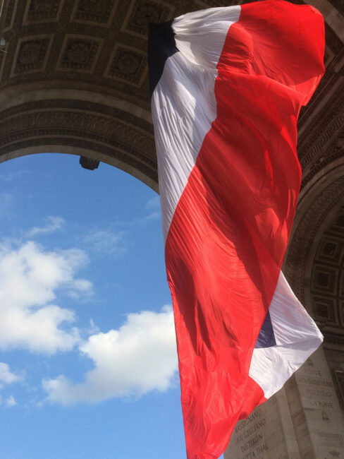 13 juillet 2019. Paris, Ravivage de la Flamme sous l’Arc de Triomphe, interprétation de » La Marseillaise »