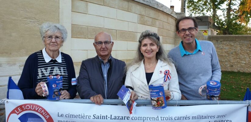 3 novembre 2019. Pont-Saint-esprit (30), Quête toute la journée pour Le Souvenir Français.