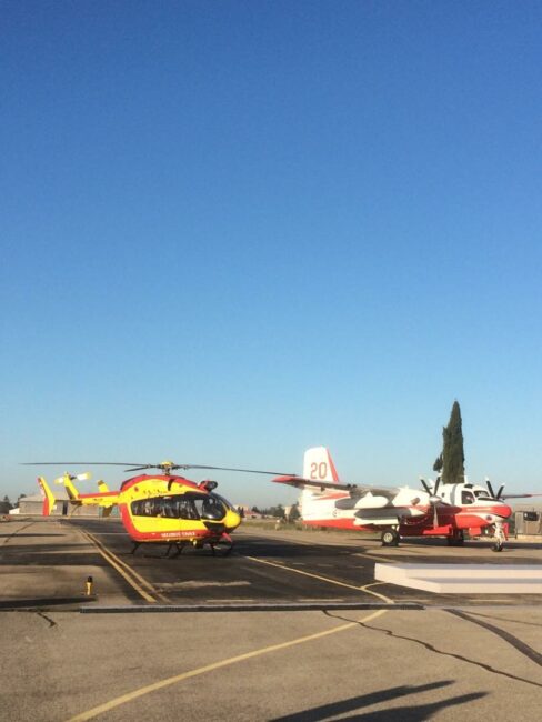 6 décembre 2019. Hommage aux victimes du crash de l’hélicoptère sur la base de Nimes-Garons