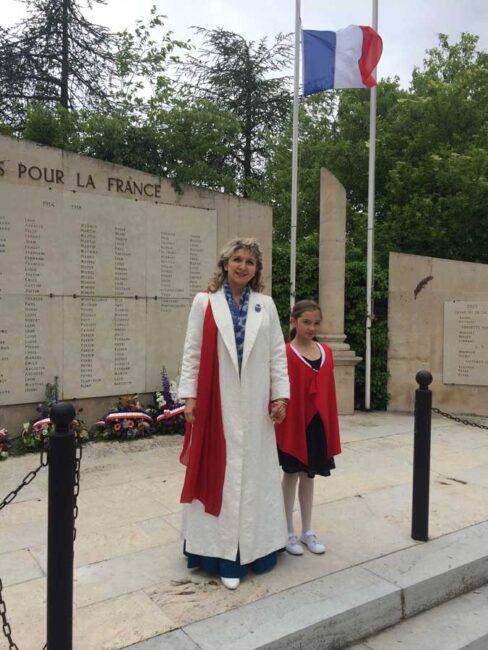 30 avril 2017. Célébration à l’occasion de la Journée du Souvenir et des Déportés, organisée par le Souvenir Français de Vaison-la-Romaine en compagnie de Téa.