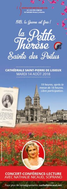 14 août 2018. Lisieux, cathédrale Saint-Pierre à 19h00, Concert – Conférence – Lecture