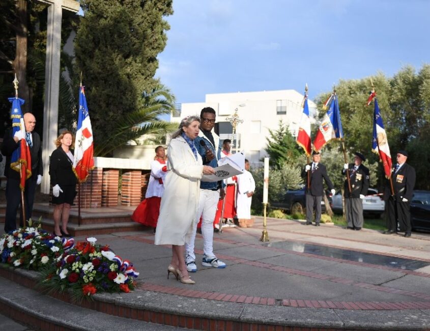 27 avril 2019. MONTPELLIER, à l’occasion de la 74ème journée nationale du souvenir des victimes et des héros de la déportation. Messe en l’église Sainte Bernadette.