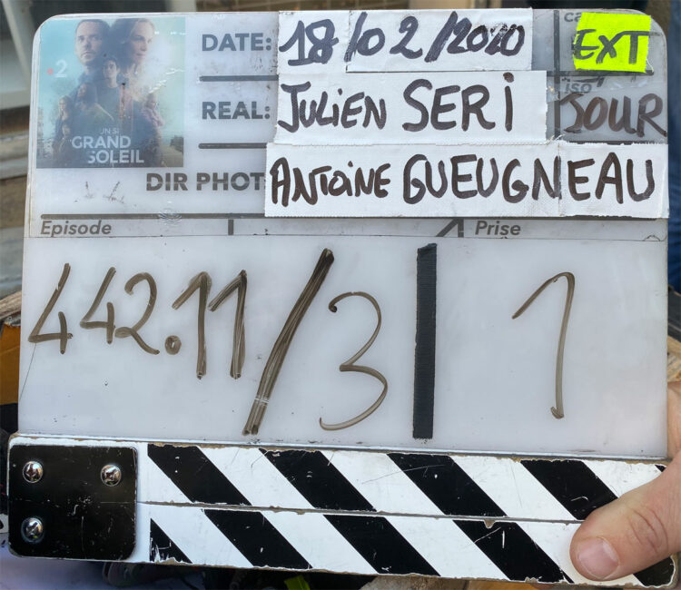 18 février 2020. MONTPELLIER (34), Nathalie est sur le tournage de « Un si grand soleil ».